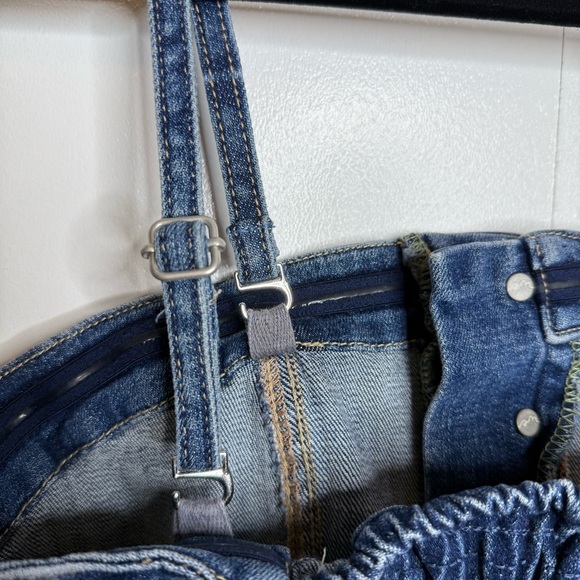 We The Free Dream Love Denim Strapless Romper Small indigo NWT - Picture 6 of 11